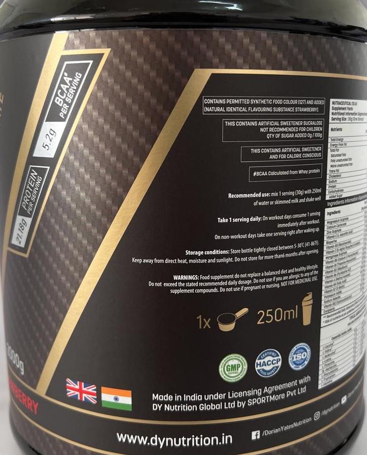 Whey Protein Shadowhey 2Kg, 66 Servings, to maximise performance. Comes with 21.18g of high quality protein per scoop for enhanced recovery times during exercise. Rapidly digestible & perfect post workout or convenient source of protein during the day.